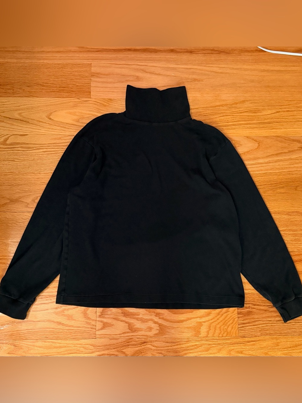 Eddie Bauer Turtleneck Sweater Size XL Black Long Sleeve Cotton